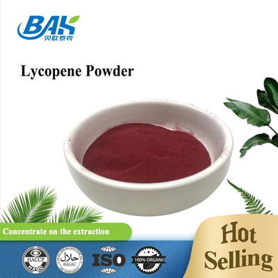 Lycopene ντοματών 60 έως 80 πλέγματος σκούρο κόκκινο σκόνη 5% 10% 20% 50% 98%