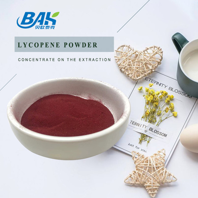 Lycopene ντοματών 60 έως 80 πλέγματος σκούρο κόκκινο σκόνη 5% 10% 20% 50% 98%